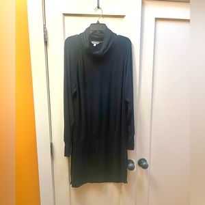 Cozy, soft, stretchy black Athleta dress.